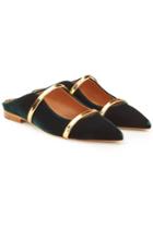 Malone Souliers Malone Souliers Slip-on Mules With Velvet And Metallic Leather
