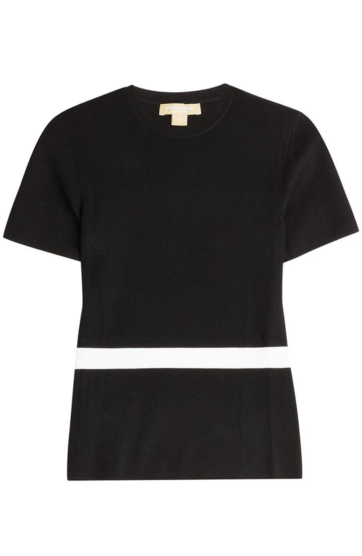 Michael Kors Two Tone Cashmere Top