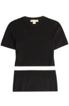 Michael Kors Two Tone Cashmere Top