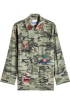 Sjyp Sjyp Military Patch Camouflage Cotton Jacket