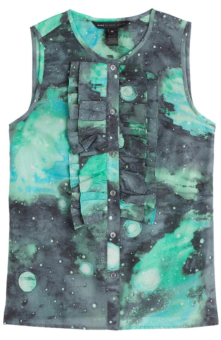 Marc By Marc Jacobs Stargazer Printed Cotton Blouse