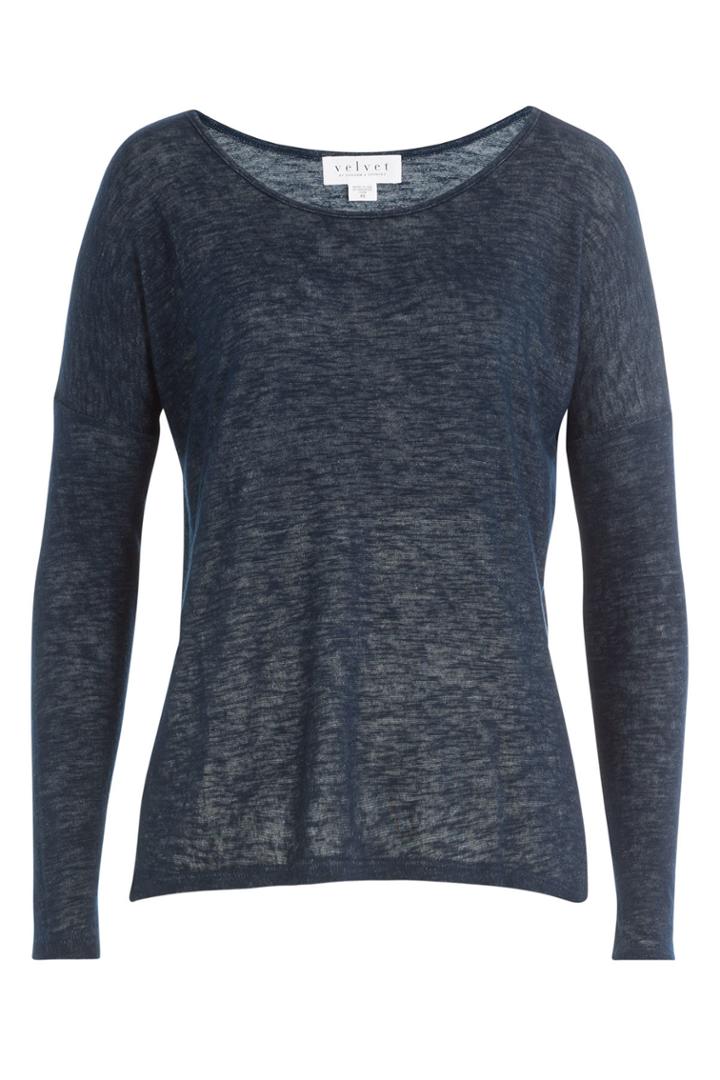 Velvet Velvet Slubbed Top - Blue