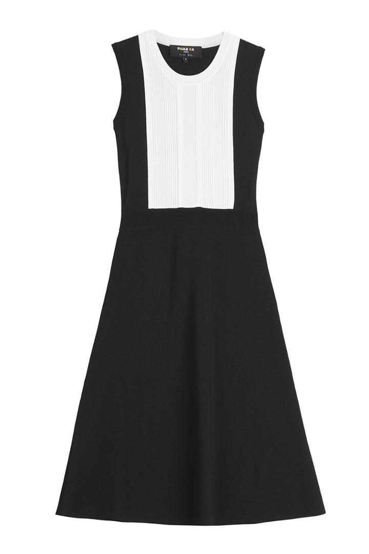 Paule Ka Paule Ka A-line Stretch Dress - Black