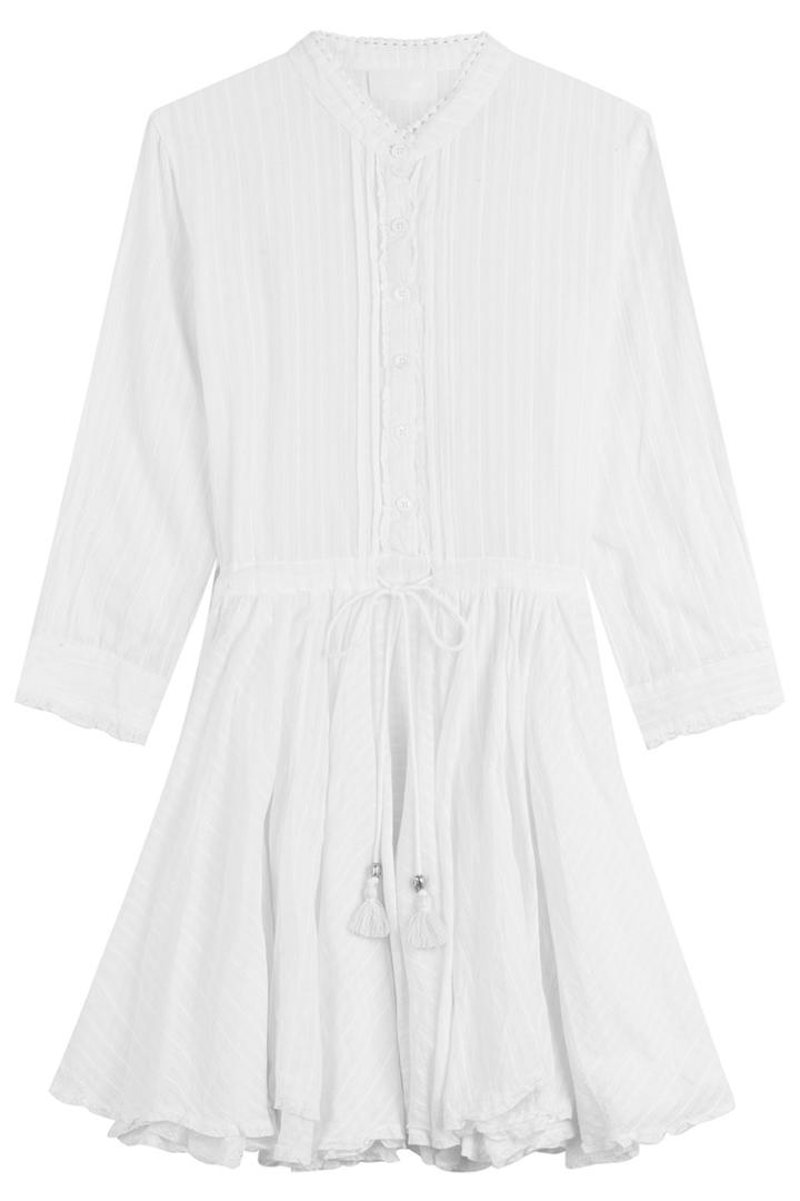 Zadig & Voltaire Zadig & Voltaire Cotton Drawstring Waist Dress - White