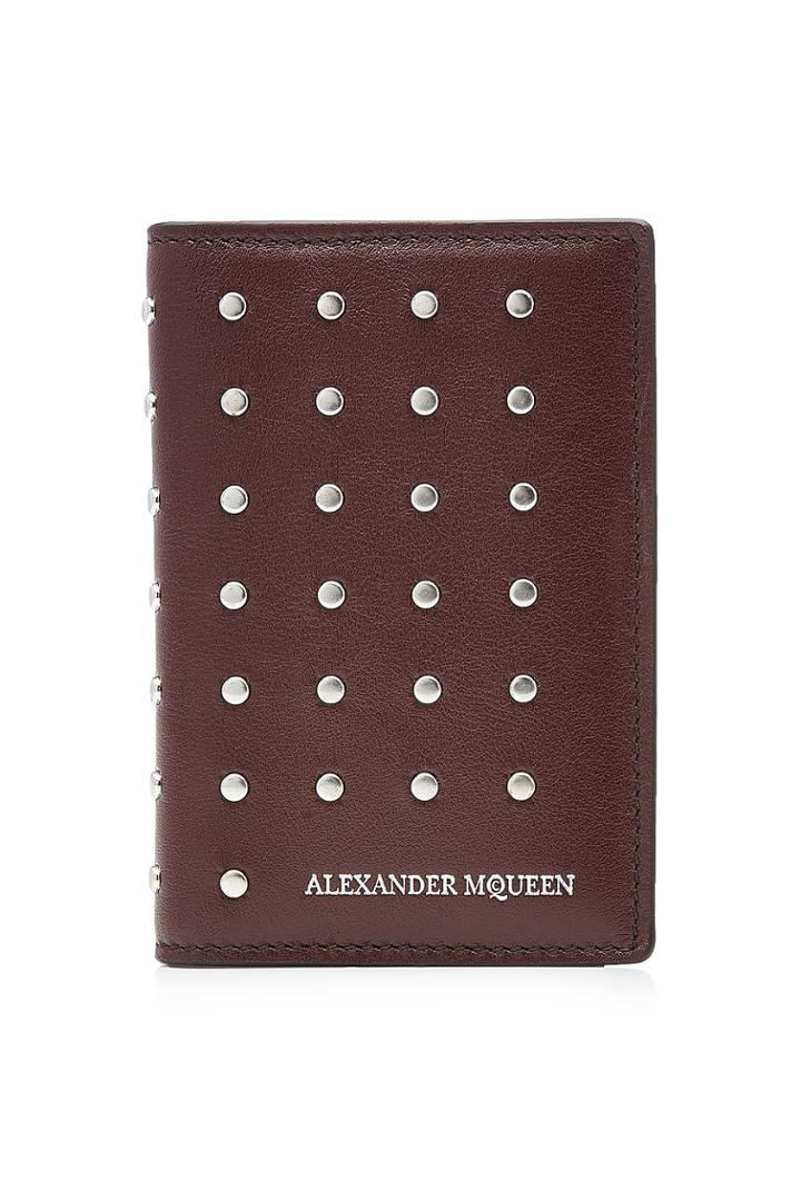 Alexander Mcqueen Alexander Mcqueen Embellished Leather Pocket Organiser