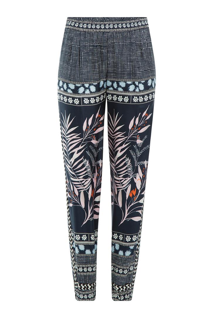 Diane Von Furstenberg Diane Von Furstenberg Printed Silk Harem Pants - None
