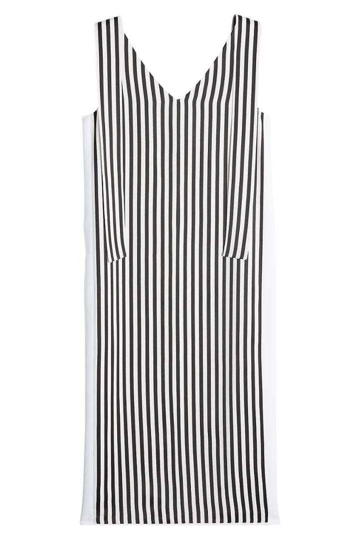 Victoria Victoria Beckham Victoria Victoria Beckham Striped Shift Dress With Ties