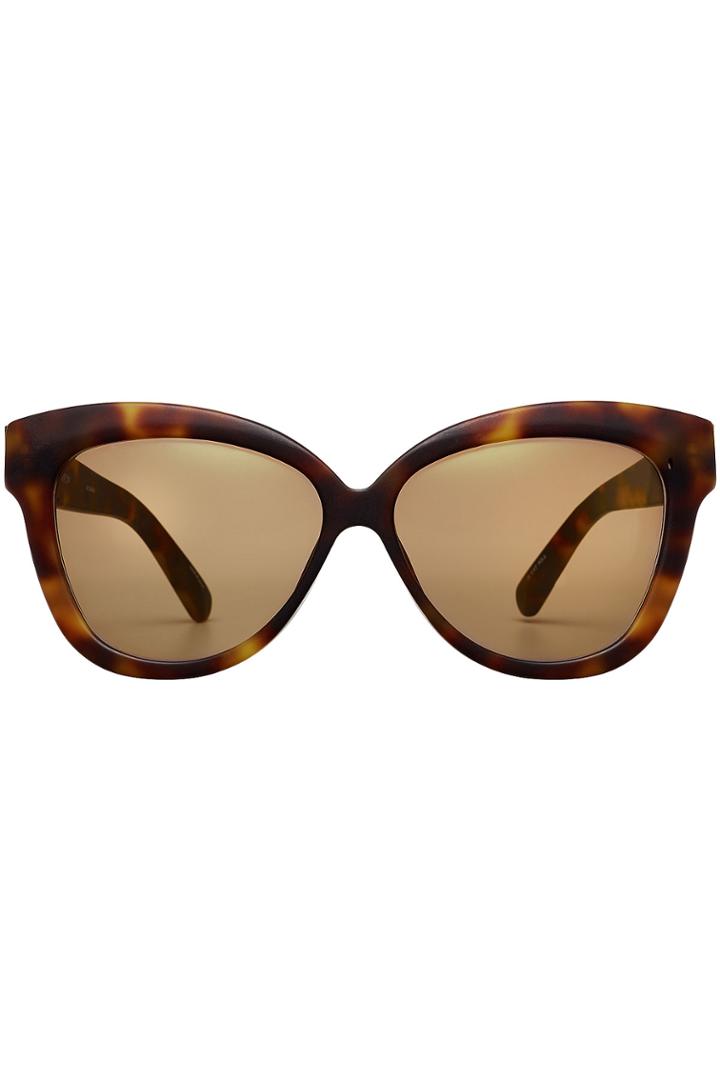Linda Farrow Linda Farrow Cat Eye Sunglasses - Brown