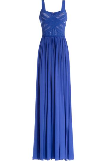 Elie Saab Elie Saab Floor Length Gown With Silk - Blue
