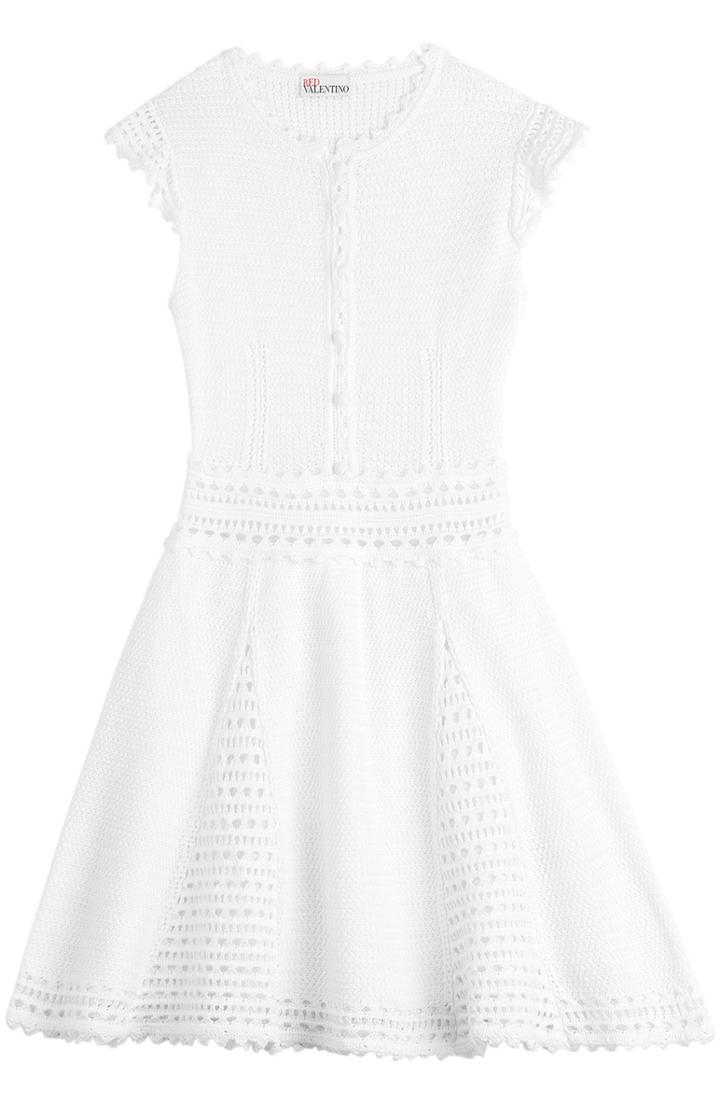 Red Valentino Crochet Dress