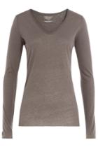 Majestic Majestic Long Sleeved Cotton Top With Cashmere
