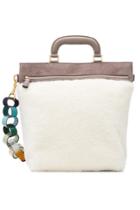 Anya Hindmarch Anya Hindmarch Orsett Leather And Shearling Tote
