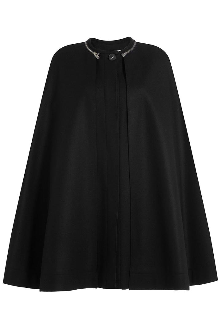 Mcq Alexander Mcqueen Mcq Alexander Mcqueen Virgin Wool Cape With Zipper Detail