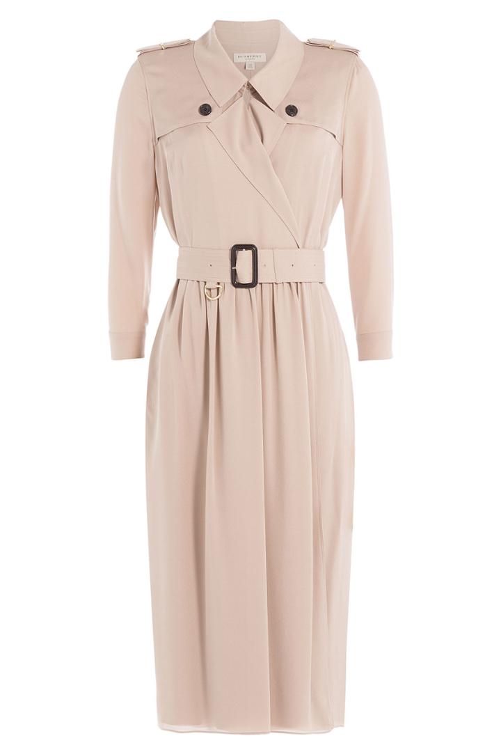 Burberry London Burberry London Silk Trench Dress - Mauve