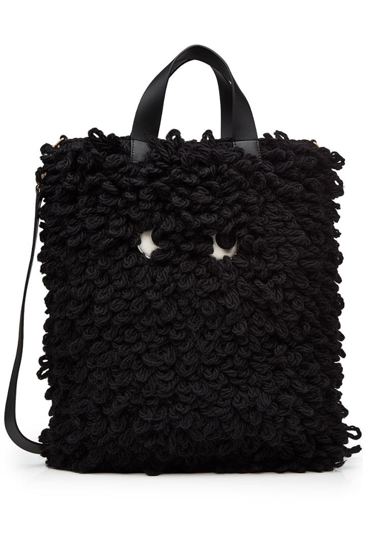 Anya Hindmarch Anya Hindmarch Shag Eyes Wool Tote