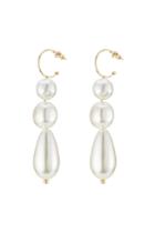 Simone Rocha Simone Rocha Gold Plated Sterling Silver Earrings With Faux Pearls