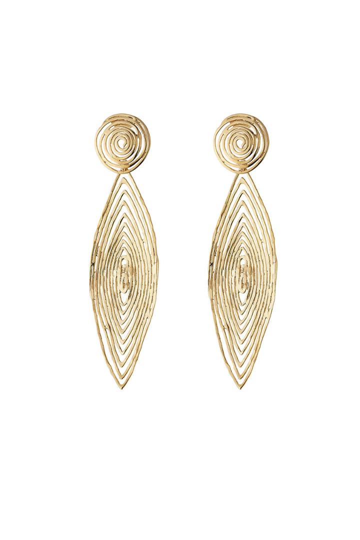 Gas Bijoux Gas Bijoux 24kt Gold-plated Longwave Earrings