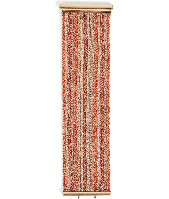Carolina Bucci 18k Gold/silk 15 Strand Lucky Bracelet In Red