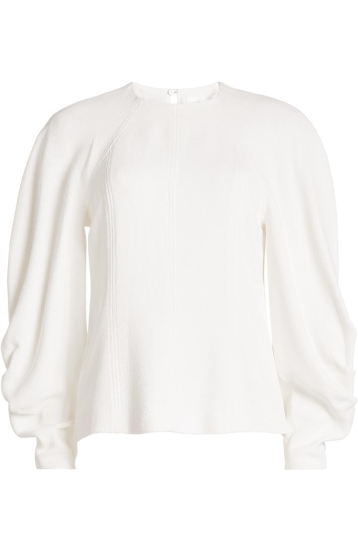 Victoria Beckham Victoria Beckham Textured Top With Draped Sleeves