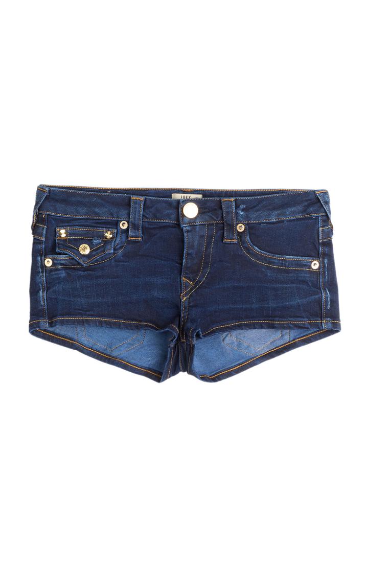 True Religion Joey Cut-off Denim Shorts