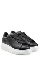 Alexander Mcqueen Alexander Mcqueen Leather Sneakers With Thick Soles