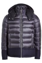 Moncler Moncler Quilted Down Jacket With Wool