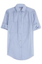 Maison Margiela Maison Margiela Cotton Blend Shirt - Blue