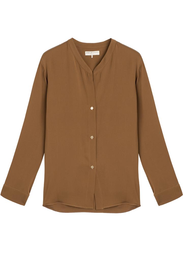 Emilio Pucci Emilio Pucci Silk Blouse - Brown