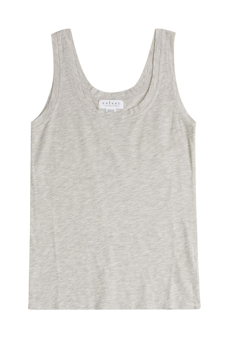 Velvet Velvet Cotton Blend Tank - Grey