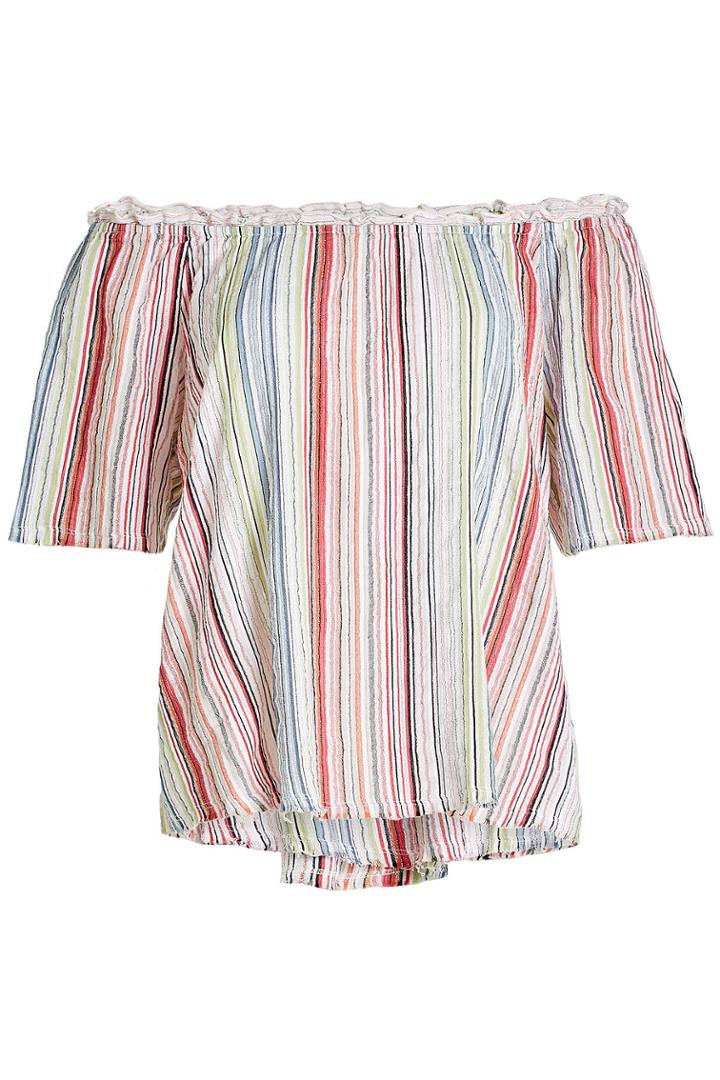 Velvet Velvet Nova Striped Bardot Top