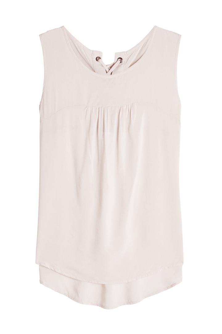 Velvet Velvet Sleeveless Blouse With Lace Up Back