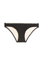 Ale By Alessandra Ale By Alessandra Embroidered Bikini Bottoms - Black