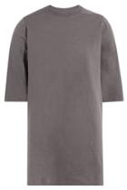 Rick Owens Men Rick Owens Men Langes Baumwoll-shirt - Grey