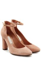 Lautre Chose Lautre Chose Suede Mary Jane Pumps - Rose