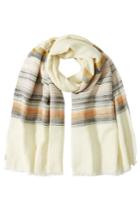 Closed Closed Cotton-linen Striped Scarf - Brown