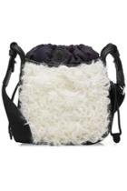 Moncler Moncler Leather Shoulder Bag With Shearling