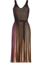 Kenzo Kenzo Striped Midi Dress With Cotton