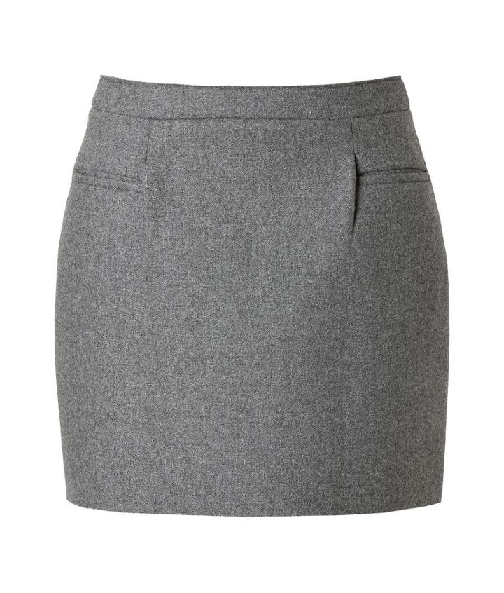 J.w. Anderson Wool-blend Sponge Mini Skirt In Grey