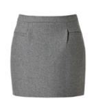 J.w. Anderson Wool-blend Sponge Mini Skirt In Grey