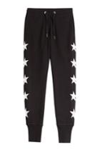 Zoe Karssen Zoe Karssen Printed Cotton Sweatpants - Black