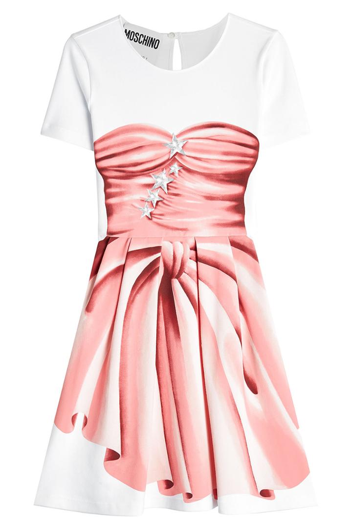 Moschino Moschino Printed Dress With Cotton