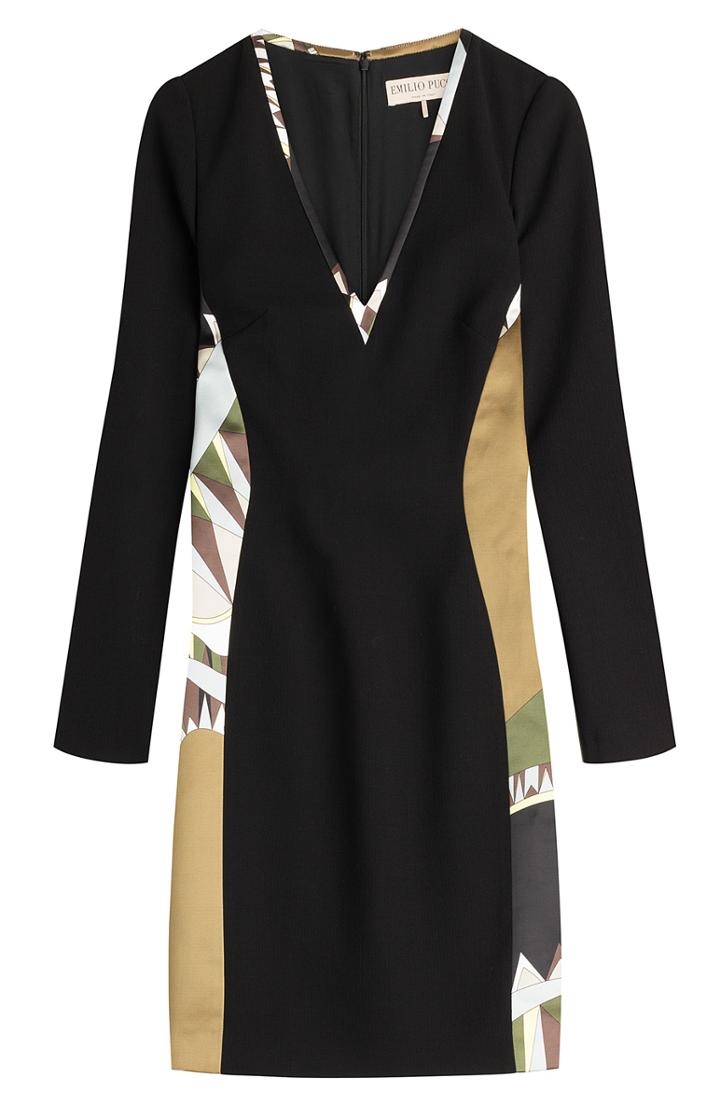 Emilio Pucci Printed Dress With Wool