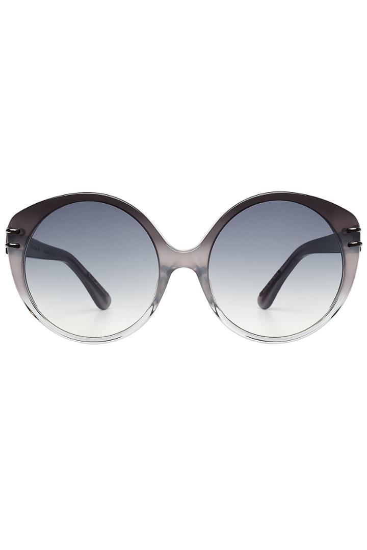 Roland Mouret Roland Mouret Farrah Round Sunglasses - Grey