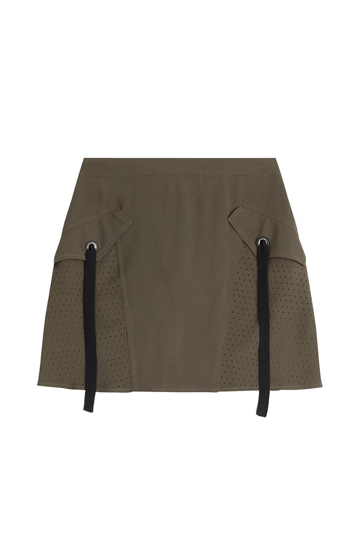 Damir Doma Damir Doma Silk Skirt With Perforated Detail