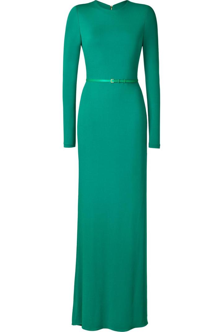 Elie Saab Jersey Gown With Side Slit