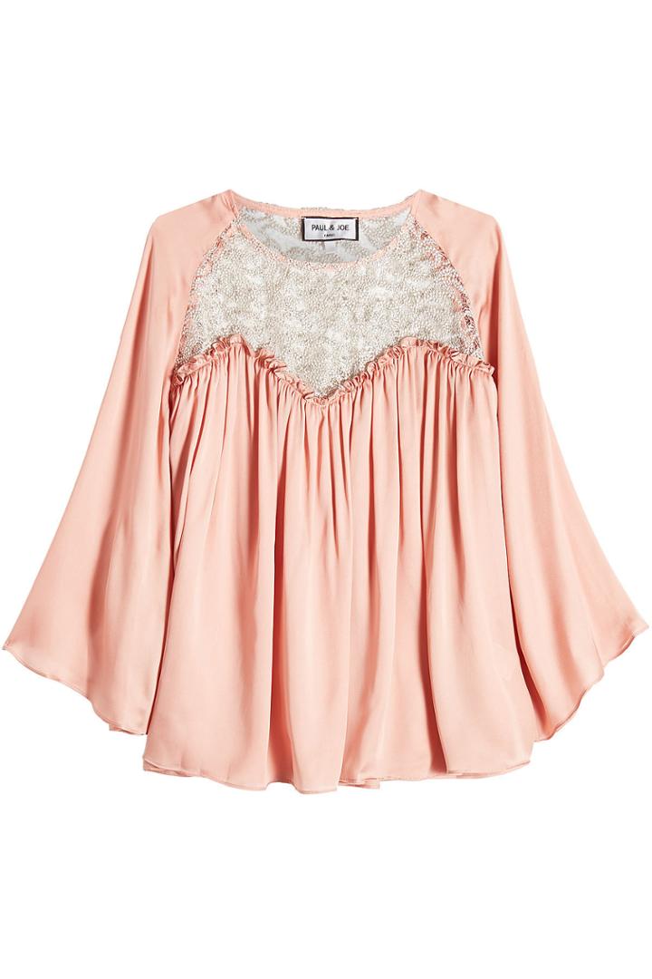 Paul & Joe Paul & Joe Silk Blouse With Lace