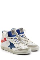 Golden Goose Golden Goose 2.12 Leather And Suede High-top Sneakers