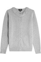 A.p.c. A.p.c. Cardigan With Wool, Cashmere And Superkid Mohair