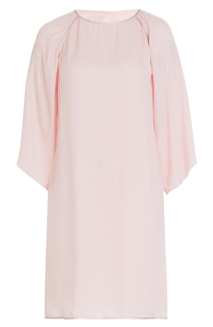 Halston Heritage Crepe Dress With Cut-out Back