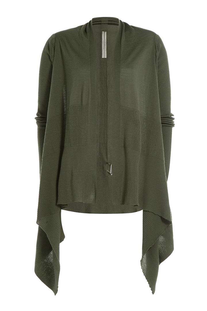 Rick Owens Rick Owens Draped Wool Cardigan - Red